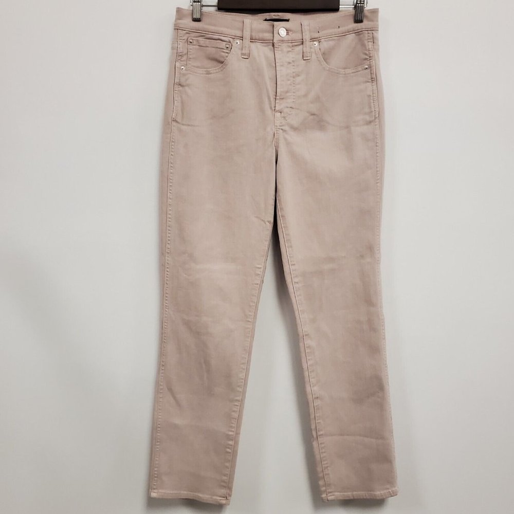 J Crew Womens Vintage Straight Leg Jeans Size 28 Blush Pink Mid Rise Pockets
